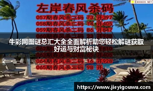 牛彩网图谜总汇大全全面解析助您轻松解谜获取好运与财富秘诀